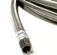 Shark Industrial 15 FT Stainless Steel Braided Ice Maker Hose with 1/4" Comp by 1/4" Comp Connection