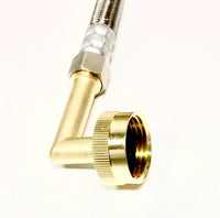 Shark Industrial Premium No-lead brass dishwasher swivel connector elbow fitting 3/8" comp x 3/4" FHT