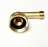 Shark Industrial Premium No-lead brass dishwasher swivel connector elbow fitting 3/8" comp x 3/4" FHT